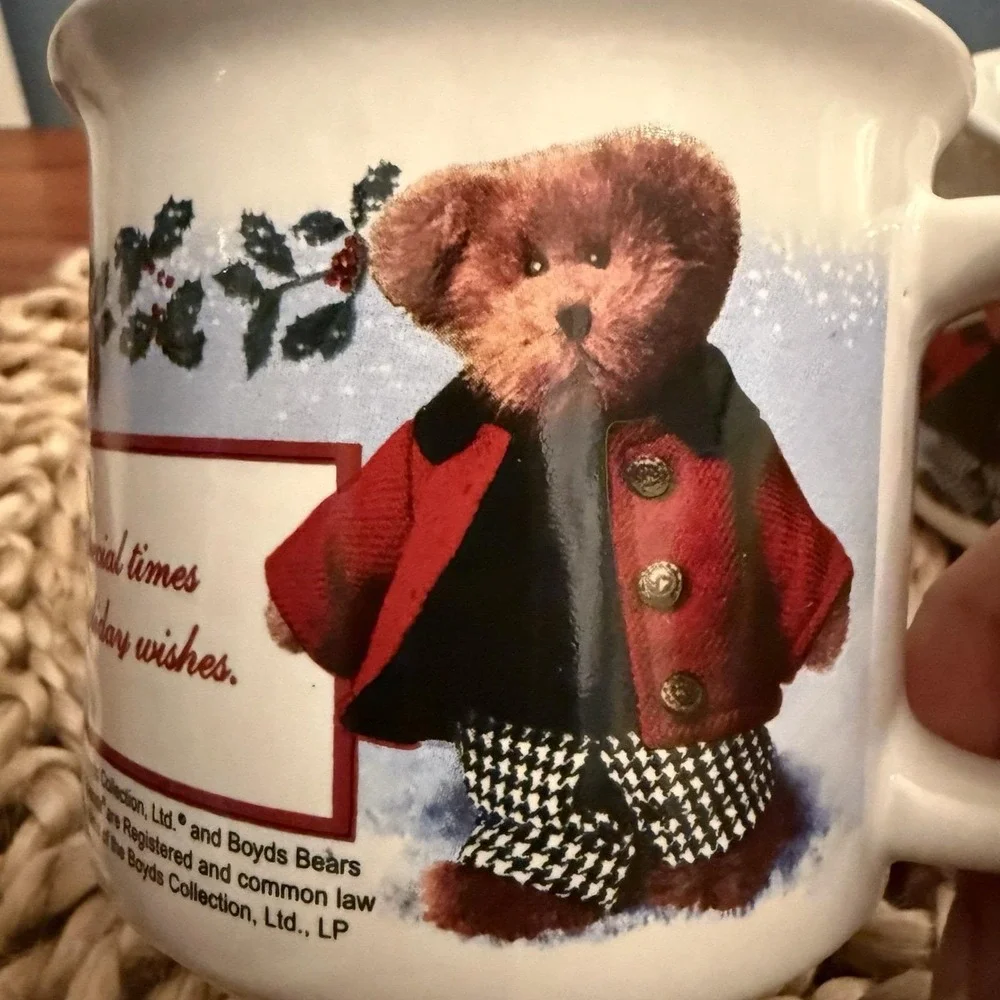 Boyds Bears Holiday Mugs Set of 2 – 
